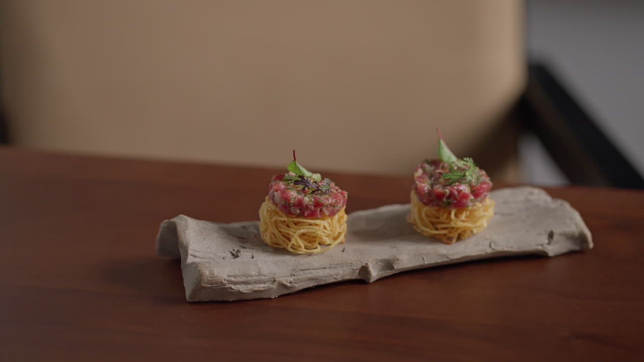 Gourmet Beef Tartare Appetizer