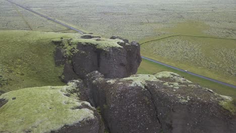 video de drones de montañas cerca de fossalar
