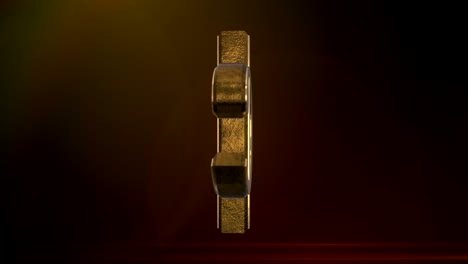 spinning cent sign