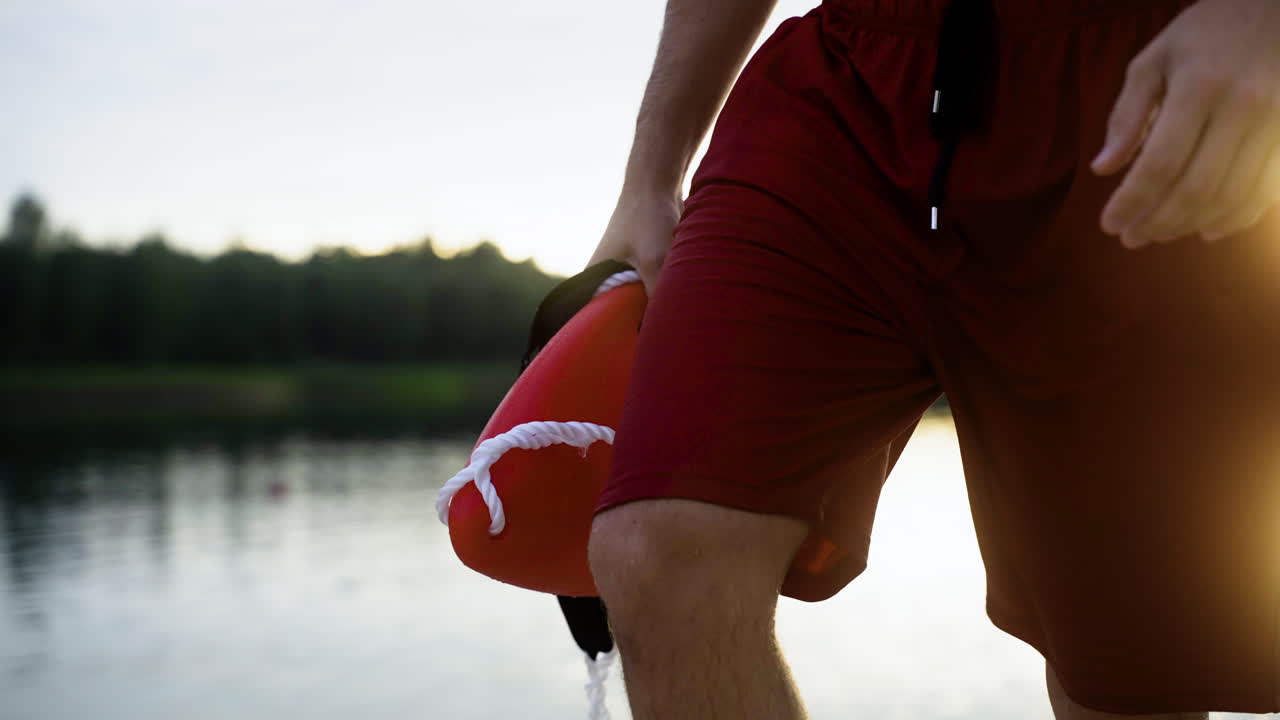 해변에서 구명병