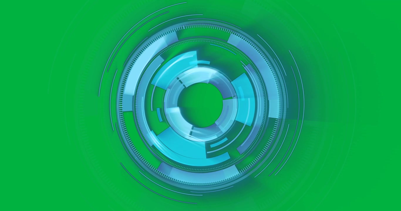 Animation of scopes scanning on transparent background
