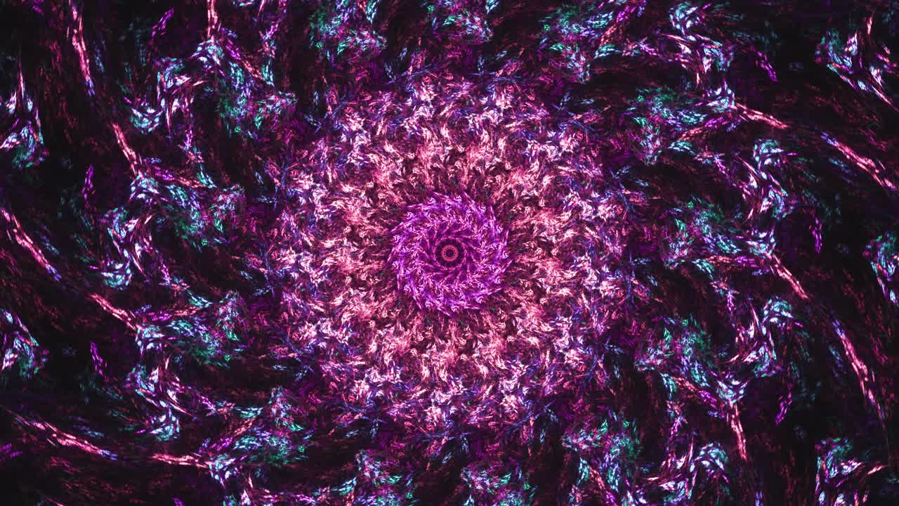 mandala de círculo espiritual abstracto sin fin - representación fractal del espacio sagrado