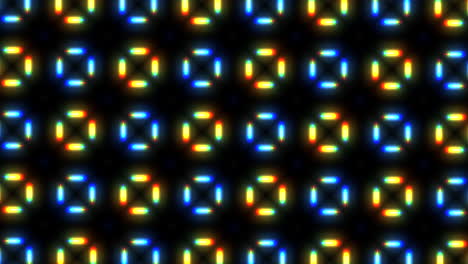 digital neon led dots pattern with glitch effect