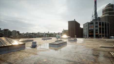 Snow-stormy-clouds-over-city-panorama