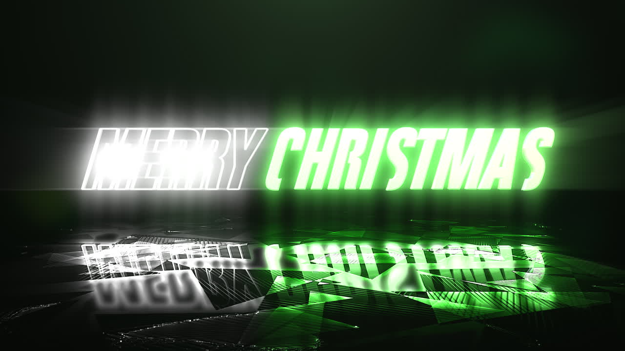 feliz navidad con luces de neón en la calle en la ciudad