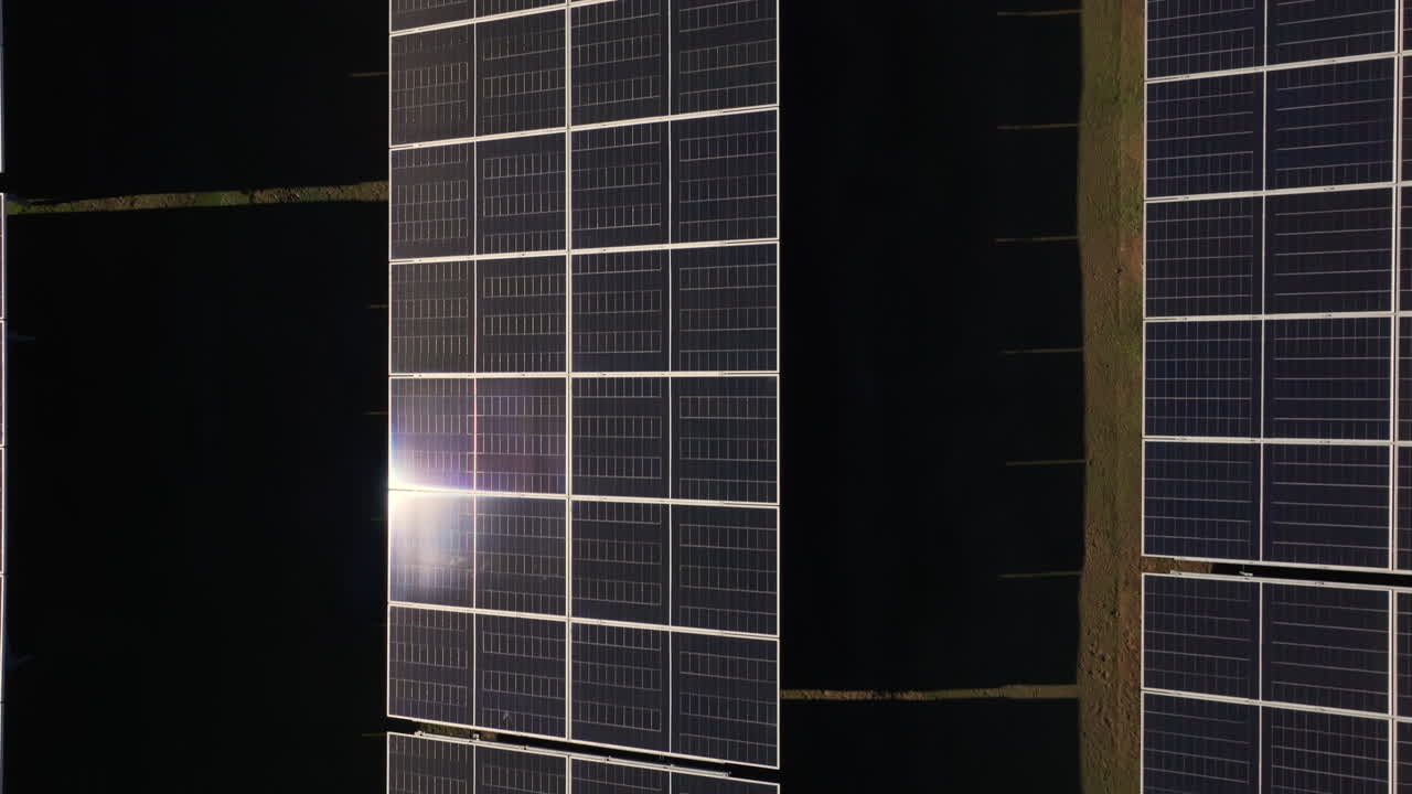 Vista aerea de paneles solares