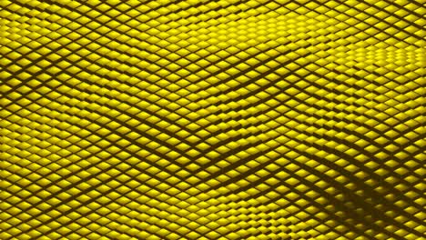 yellow 3d cubes wavy movement background. simple motion graphic looped animation