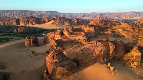 drone shot travelling and exploring in the desert. endless vast landscape