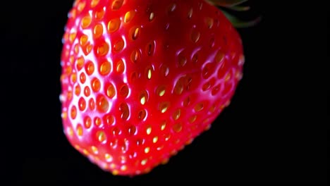 close-up of a strawberry