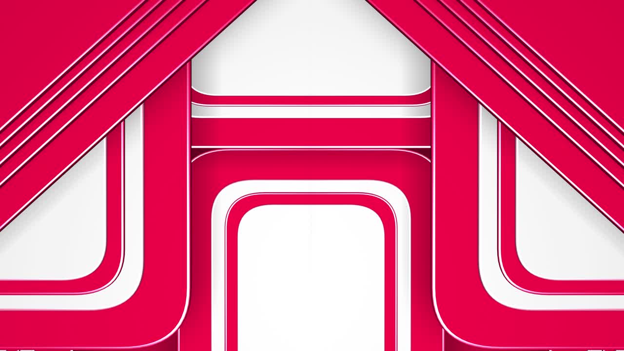 Abstract Geometric Background with Red and White Shapes