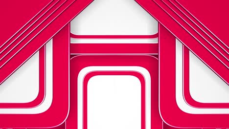 abstract geometric background with red and white shapes