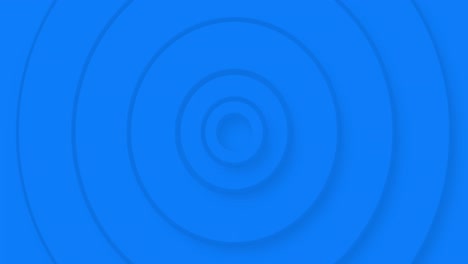 animation of blue concentric circles pulsating on seamless loop