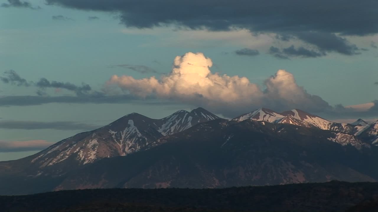 아치 국립 공원 유타에서 라 살 산맥의 롱샷