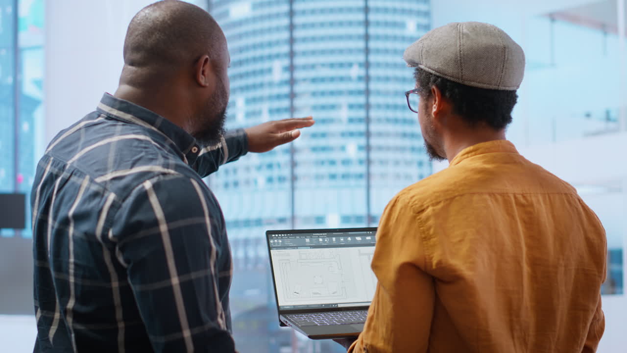 Corporate clients evaluating an investment opportunity in real estate