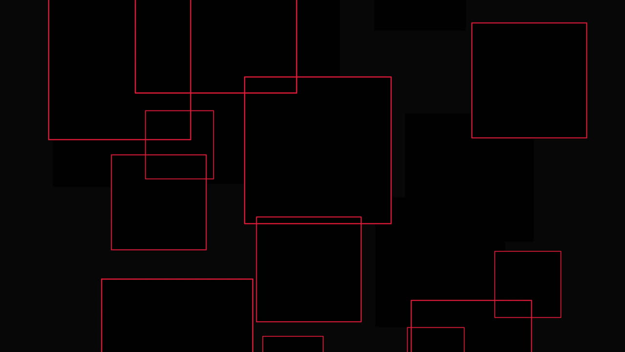 Motion abstract geometric red lines and squares