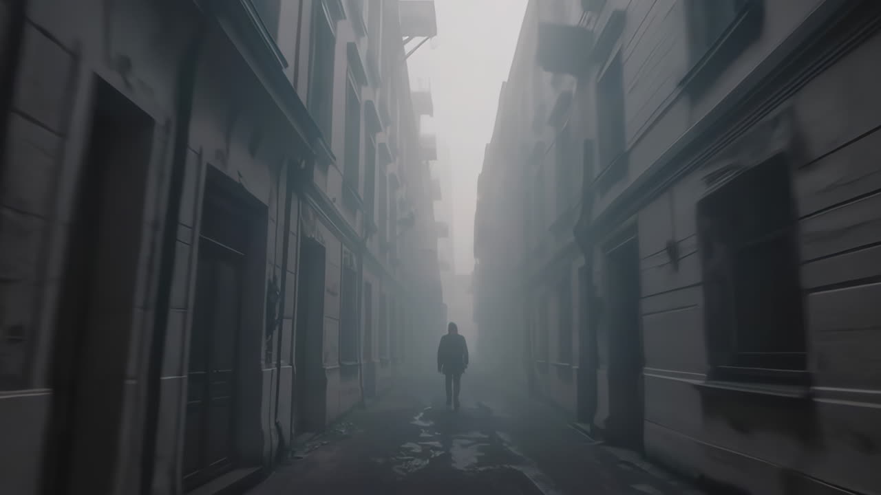 Foggy Urban Alley