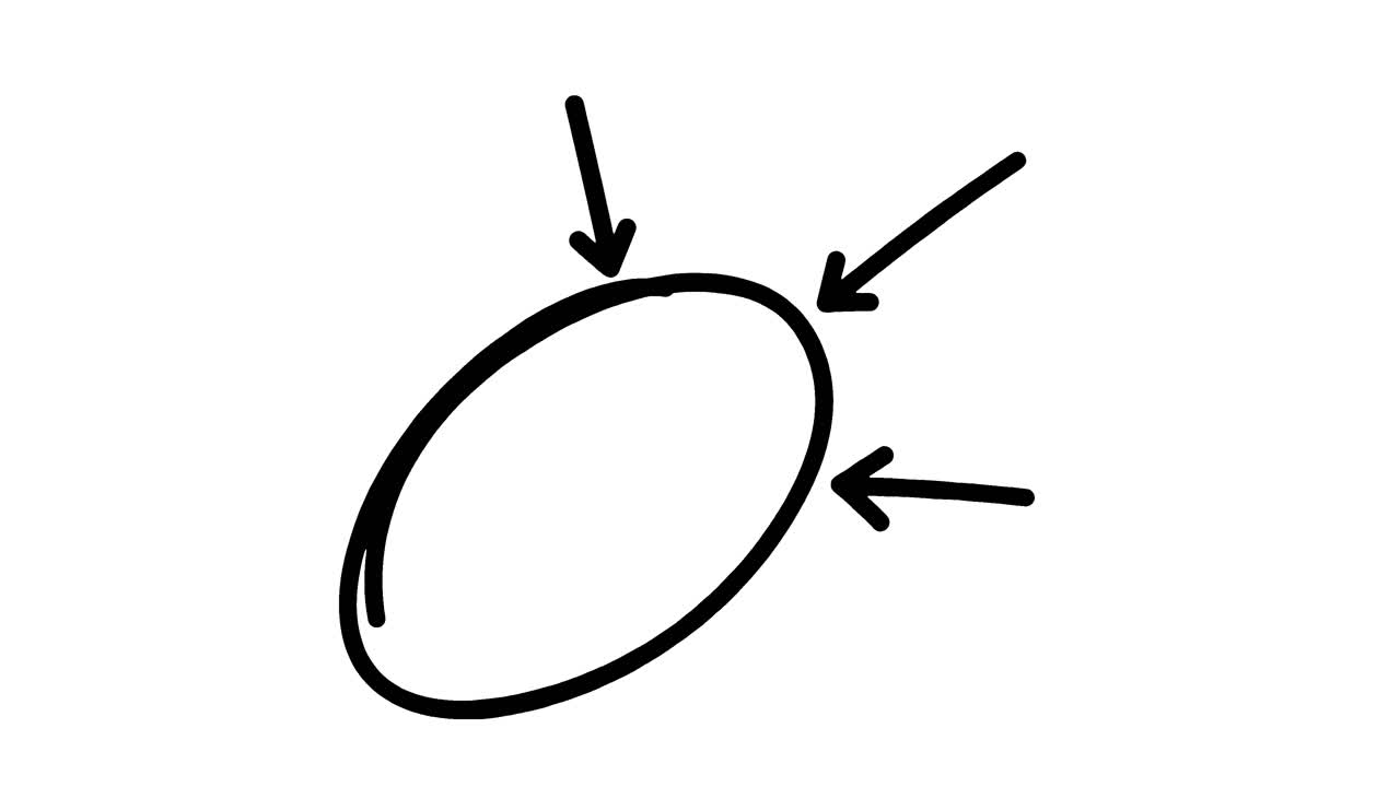 Hand Drawn Circle and Arrows Animation
