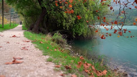 lake toblino, perfect location in the province of trento, trentino alto adige, northern italy