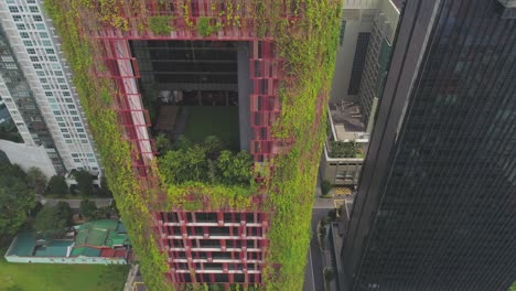 vertical garden skyscrapers in a city