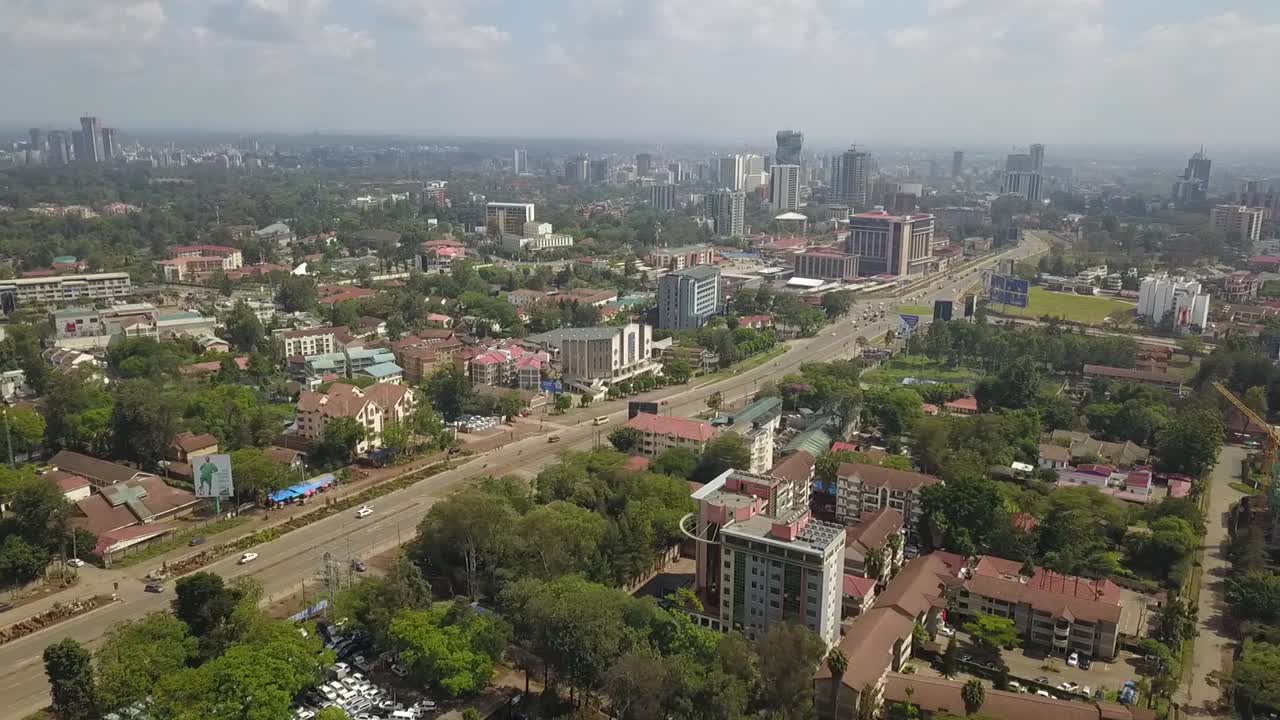 vista aérea de nairóbi, quênia