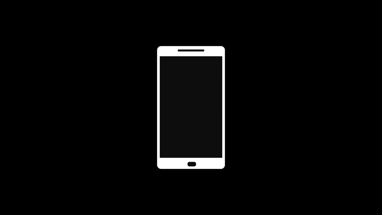 4k Smartphone pop-up animationsvideo med hvid mobiltelefon og cirkeludbrud