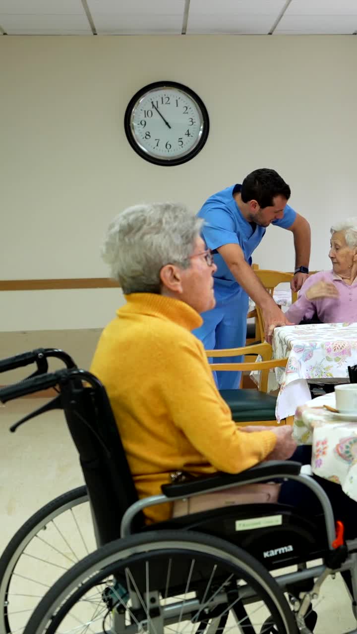 Seniors Participating in Activities at a Nursing Home