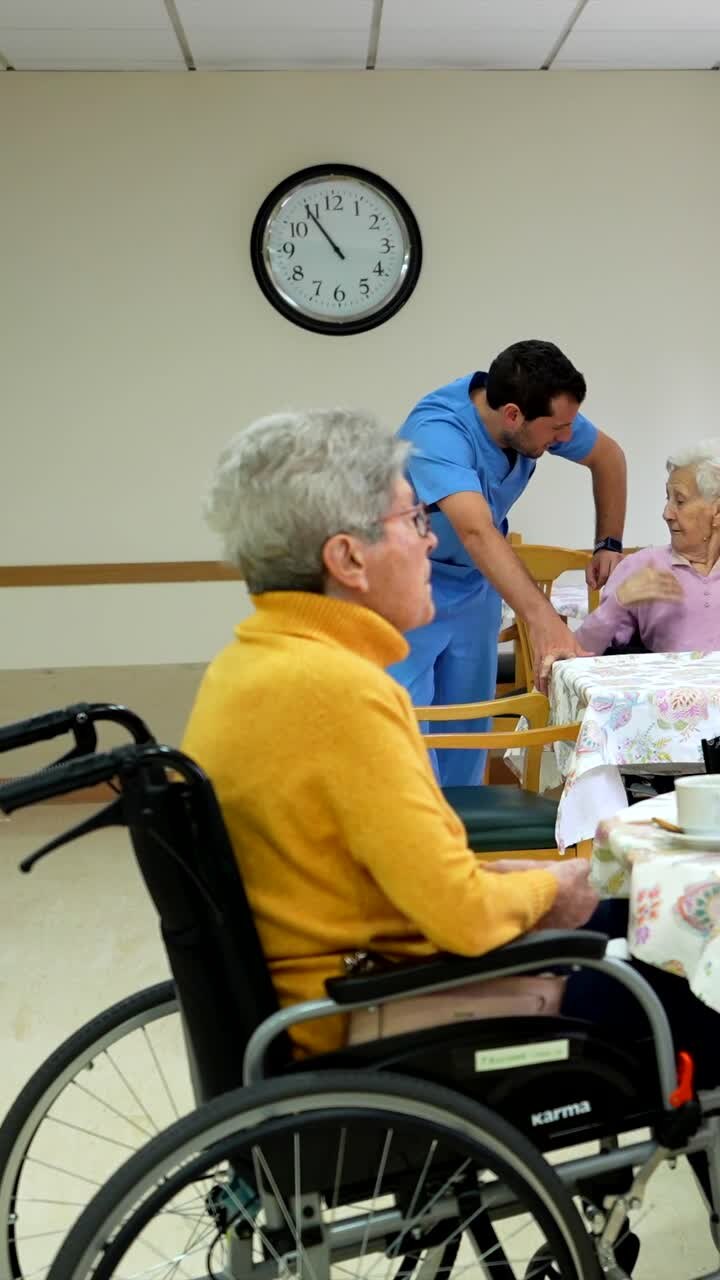 Seniors Participating in Activities at a Nursing Home