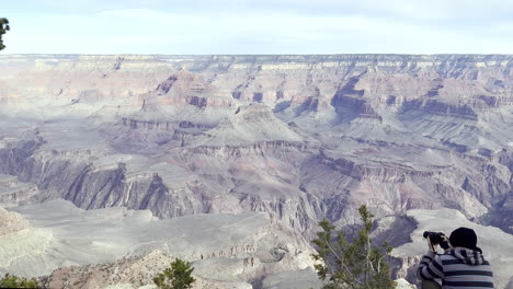 A-photographer-taking-a-picture-of-the-Grand-Canyon