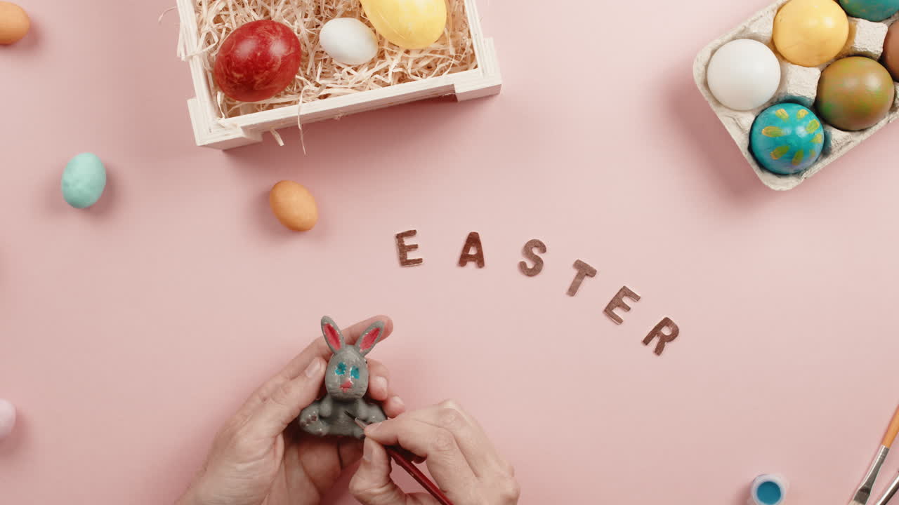 Happy Easter With Rabbit