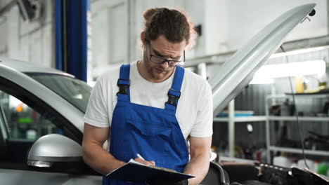 mechanic in the workshop