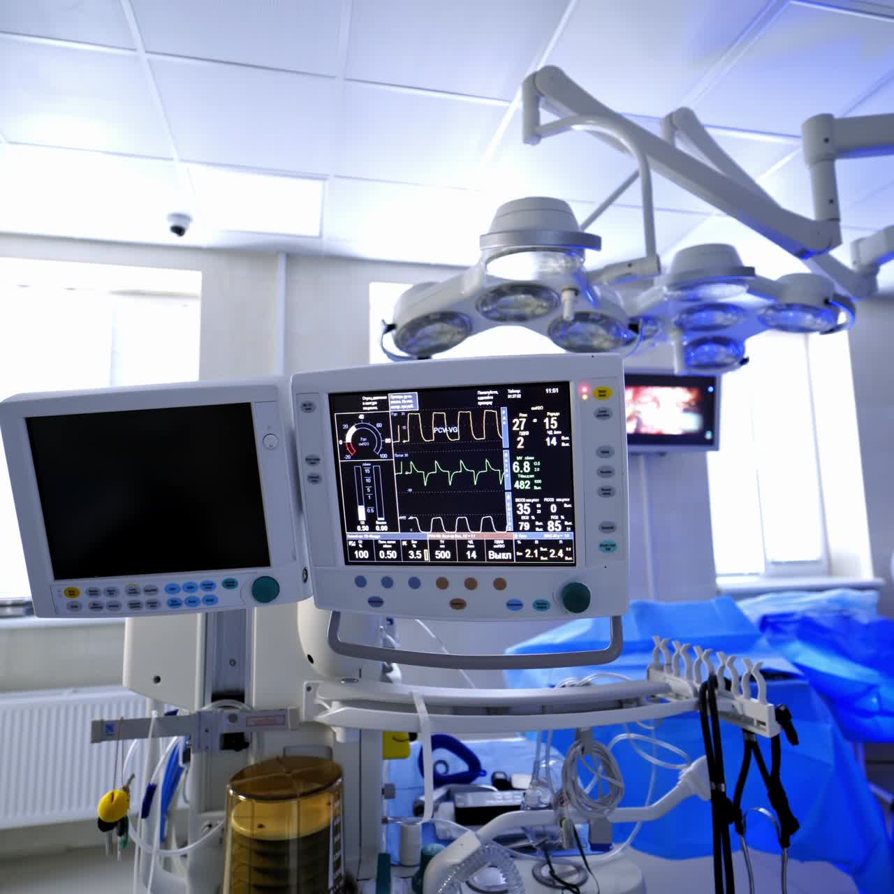 Robotic surgical system in hospital