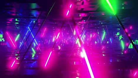 neon cyberpunk tunnel