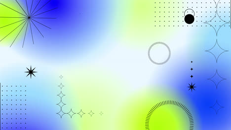 Modern Abstract Gradient Background with Geometric Shapes