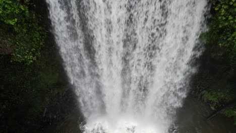 Drone-Shot-of-Beautiful-Waterfall-in-the-Jungle