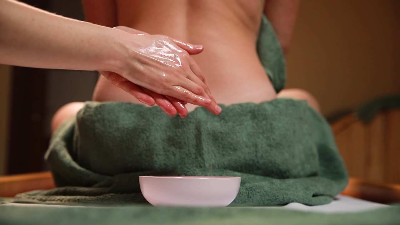 등 마사지 세션