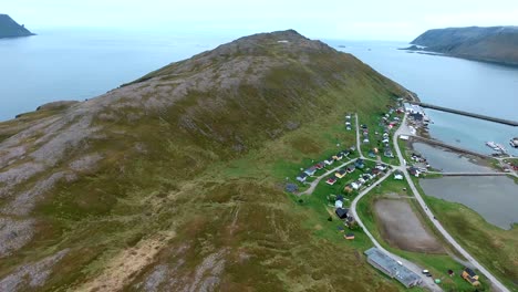 노르웨이 북부의 북쪽 케이프 (nordkapp).
