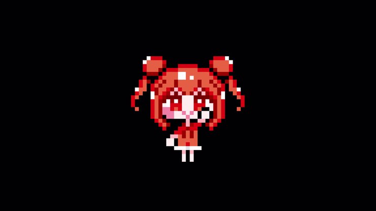 Pixel girl 04 che alza la mano. Animazione in loop. 1080p (4).mov