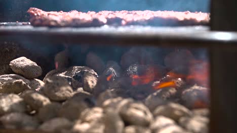 Slow-motion-grilling-burgers-on-a-hot-summer-day