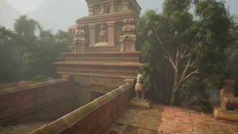 ancient mayan temple hidden in jungle