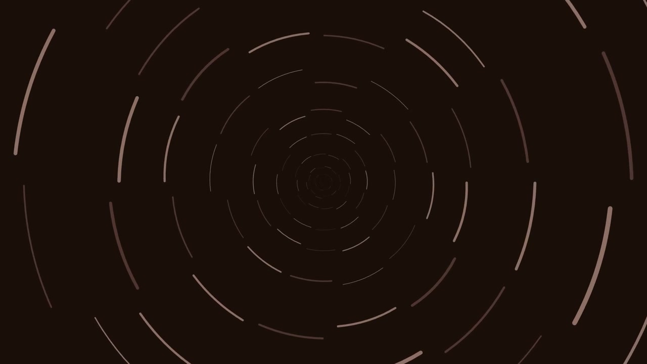 Abstract Animation of Rotating Concentric Dashed Circles