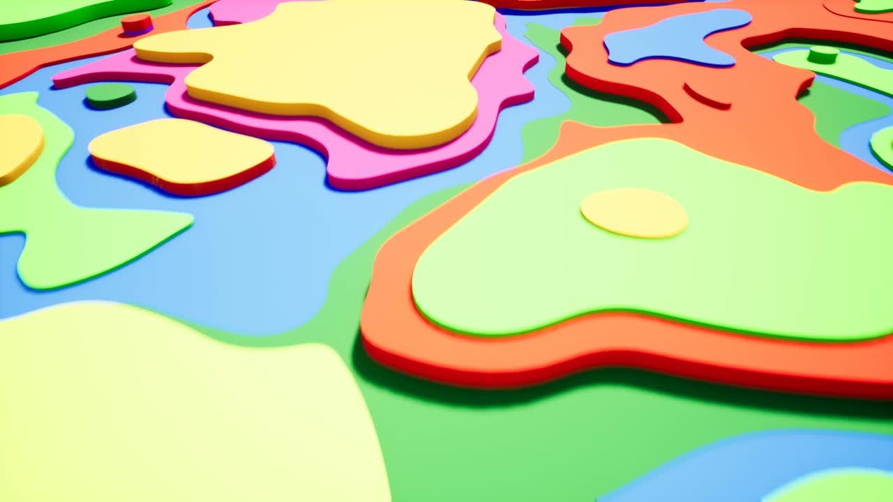 animación de gradiente de onda colorida.. futuros patrones geométricos fondo de movimiento. renderización 3d 4k