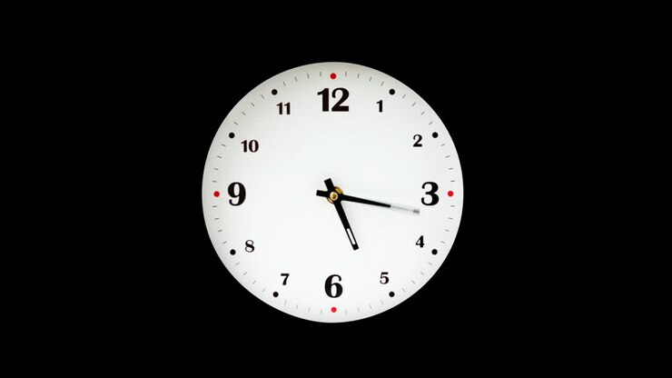 Shooting of hours. Time lapse. Alpha channel included. Shooting of the dial of hours