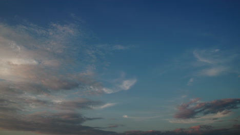 Sunny day sunset sky timelapse