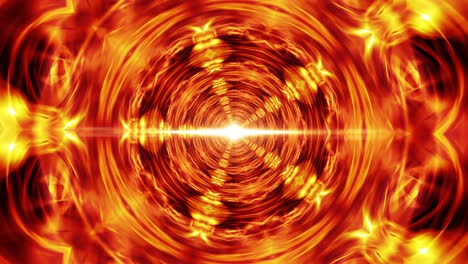 abstract orange spiral of fire energy time warp vortex tunnel  motion background. vortex energy flows in modern seamless loop animation. 4k 3d luminous ring space tunnel dynamic vj loop background.