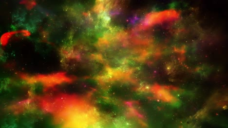 seamlessly loop able animation of flying through the stars and nebulas