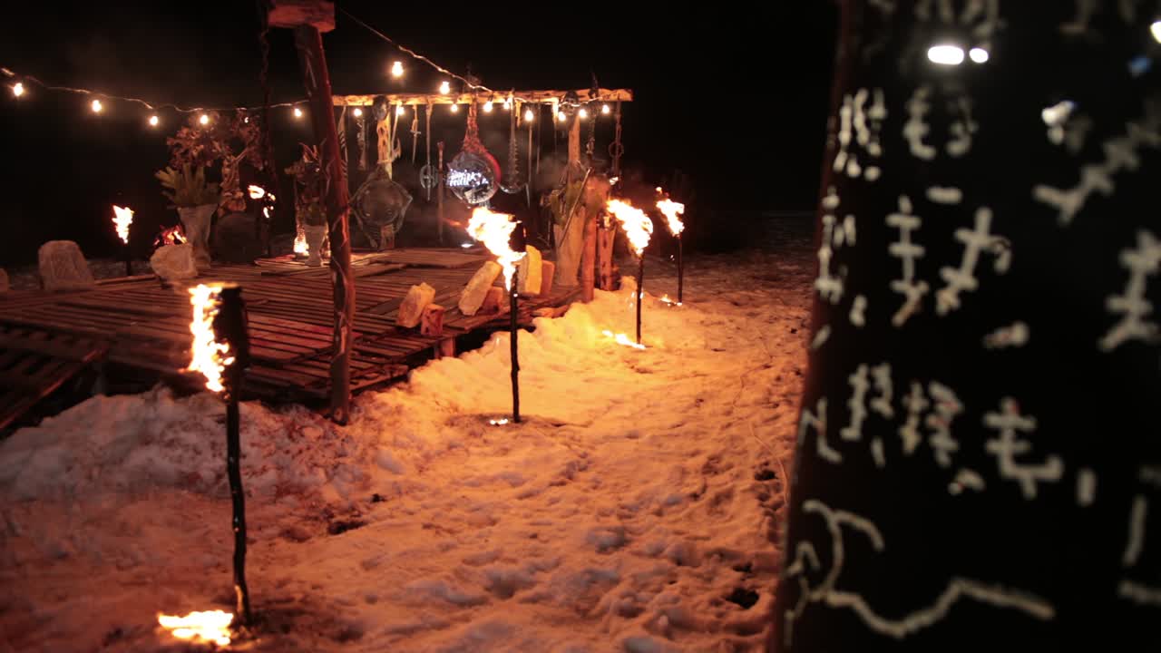 anillo, pedestal para luchar entre oponentes, lugar ritual de los antiguos vikingos