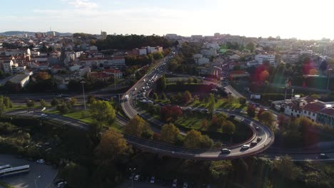 Overhead-View-of-Traffic-on-a-Multilane-Road