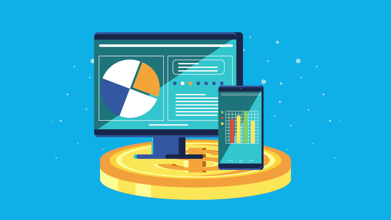 tecnología de dispositivos de escritorio y teléfonos inteligentes