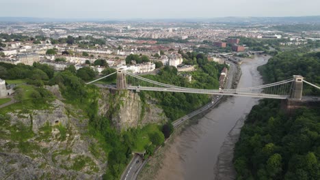 Clifton-Suspension-Bridge-Bristol-UK-High-Drone-Point-Of-View-2021