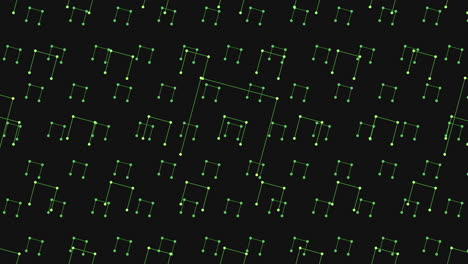 Cuadrícula-Geométrica-Intrincada-Triángulo-Negro-Y-Verde-Y-Patrón-Cuadrado.